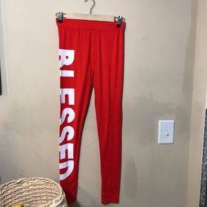 Blessed yoga pants (rue 21 m)